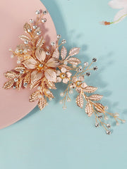 Épingle à Cheveux Fleur Métal Polyvalente Luxe