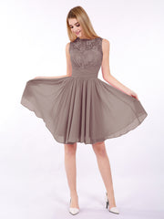 Col d'Illusion Mousseline et Dentelle Robe Dusk Grande Taille