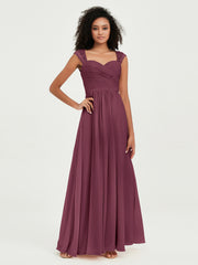 Col En Cœur Mousseline Robes Avec Dentelle Mancherons Mûre