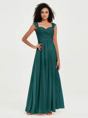 Col En Cœur Mousseline Robes Avec Dentelle Mancherons Paon