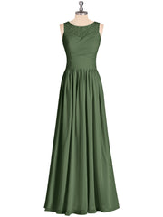 Illusion Col en Cœur Mousseline Robe Demoiselle d'honneur Olive Verte Grande Taille