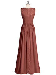 Illusion Col en Cœur Mousseline Robe Demoiselle d'honneur terracotta Grande Taille