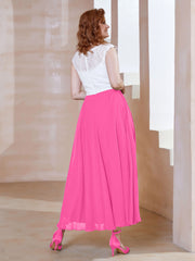 Robe en Mousseline Longueur de Mollet à Col en V avec Poches Azalée