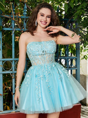 Robe Courte Sans Manches Avec Haut Transparent Sans Bretelles Spa