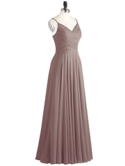 Spaghetti Bretelle Mousseline Robe avec Col en V Dusk