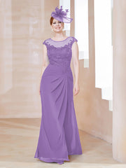 Robe en Mousseline Dentelle à Col Illusion Scoop Tahiti
