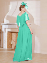 Robe Plissée en Mousseline à Col en V avec Manches Flottantes Spa