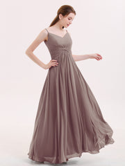 Empire Robe Demoiselle d'honneur avec Spaghetti Bretelle Dusk Grande Taille