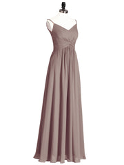 Empire Robe Demoiselle d'honneur avec Spaghetti Bretelle Dusk Grande Taille