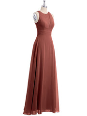 Dentelle Profond Col En V Et Dos Mousseline Robes Longues terracotta