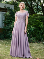 Robe Plissée en Mousseline avec Appliqués Floraux Tahiti