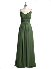 Spaghetti Bretelles Mousseline Et Dentelle Robes Olive Verte