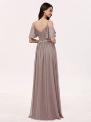 Robe Spaghetti Bretelle Dentelle et Mousseline Dusk Grande Taille