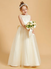 Robes de Fille de Beauté Perlée avec Elégance en Tulle