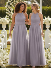 Illusion Col Croisé Taille Tulle Robes Dusk
