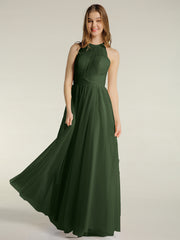 Illusion Col Croisé Taille Tulle Robes Olive Verte Grande Taille