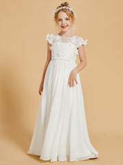 Robes de Fille Charmantes avec Détails en Mousseline et Appliqué