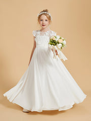 Robes de Fille Charmantes avec Détails en Mousseline et Appliqué