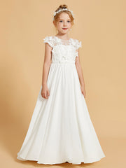 Robes de Fille Charmantes avec Détails en Mousseline et Appliqué