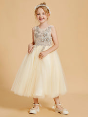 Robes de Fille Enchanteresses avec Détails en Tulle et Appliqué