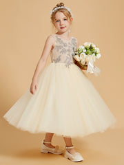 Robes de Fille Enchanteresses avec Détails en Tulle et Appliqué