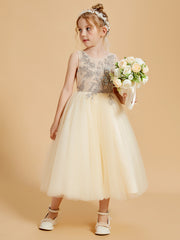 Robes de Fille Enchanteresses avec Détails en Tulle et Appliqué