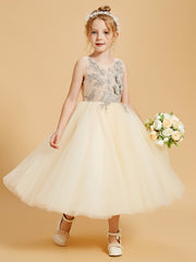 Robes de Fille Enchanteresses avec Détails en Tulle et Appliqué
