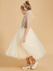 Robes de Fille Enchanteresses avec Détails en Tulle et Appliqué