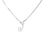 Collier initial personnalisé Cadeaux de demoiselle d’honneur en argent sterling