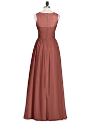 Longueur de Genou Robe Demoiselle d'honneur Courte avec Col en V terracotta