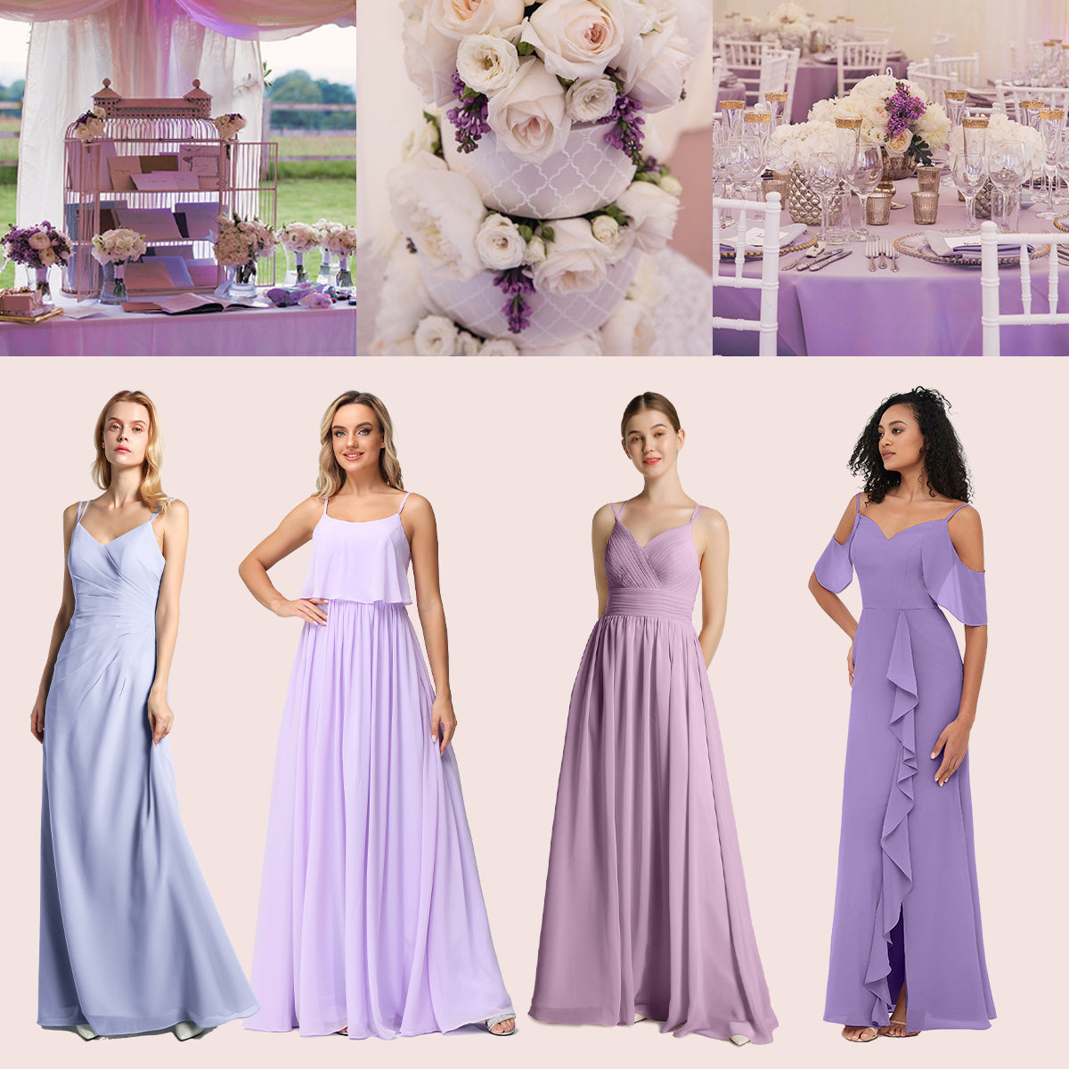 ROBES DE DEMOISELLE D’HONNEUR EN VIOLET