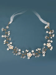 Bandeau de Filles de Mariage avec Perles