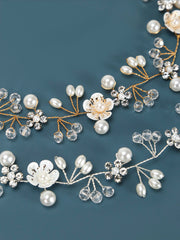 Bandeau de Filles de Mariage avec Perles