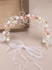 Bandeau Feuille de Filles de Mariage avec Perles