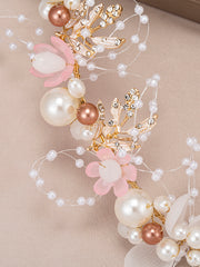 Bandeau Feuille de Filles de Mariage avec Perles