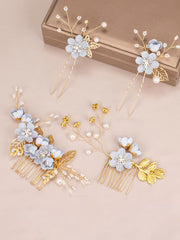 Ensemble de Peigne et Épingles à Cheveux pour la Mariée
