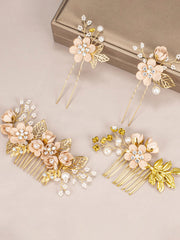 Ensemble de Peigne et Épingles à Cheveux pour la Mariée