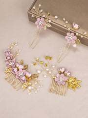 Ensemble de Peigne et Épingles à Cheveux pour la Mariée