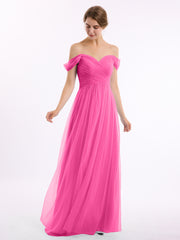 Hors De l'Épaule Col En Cœur Tulle Robe Azalée