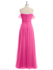 Hors De l'Épaule Col En Cœur Tulle Robe Azalée Grande Taille