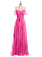 Hors De l'Épaule Col En Cœur Tulle Robe Azalée