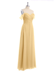 Hors De l'Épaule Col En Cœur Tulle Robe Or Grande Taille