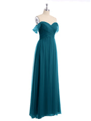 Hors De l'Épaule Col En Cœur Tulle Robe Bleu Encre