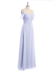 Hors De l'Épaule Col En Cœur Tulle Robe Lavande Grande Taille