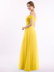 Hors De l'Épaule Col En Cœur Tulle Robe Souci
