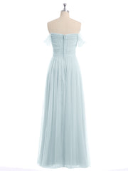 Hors De l'Épaule Col En Cœur Tulle Robe Brume Grande Taille