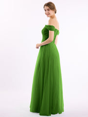 Hors De l'Épaule Col En Cœur Tulle Robe Mousse