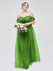 Hors De l'Épaule Col En Cœur Tulle Robe Mousse Grande Taille