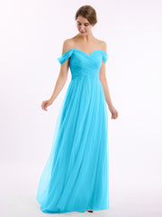Hors De l'Épaule Col En Cœur Tulle Robe Piscine
