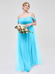 Hors De l'Épaule Col En Cœur Tulle Robe Piscine